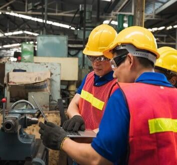 Field service technicians at work